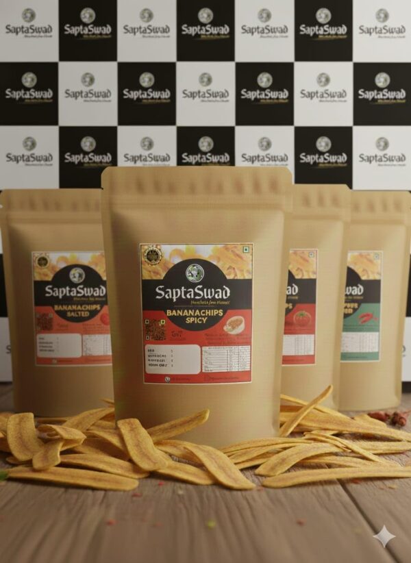 SaptaSwad Premium Banana Chips (150g (Pack of 2)
